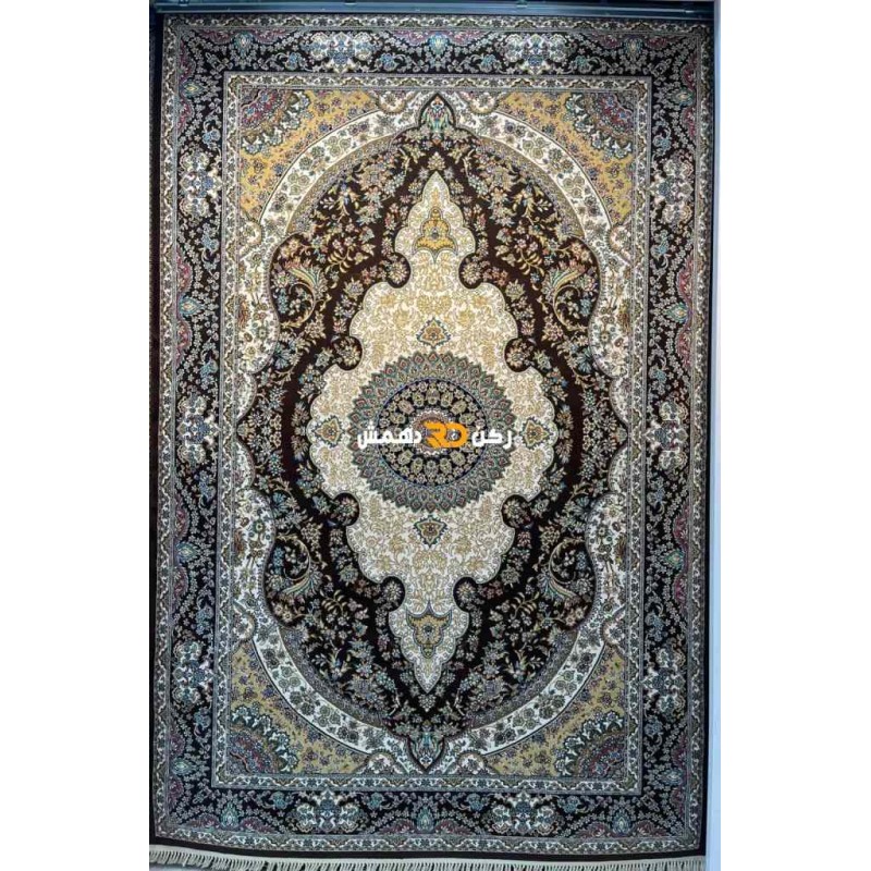 سجاد تركي الفخامة صوف اكرليك خيط مبروم  36963 لون بني مقاس 100*200