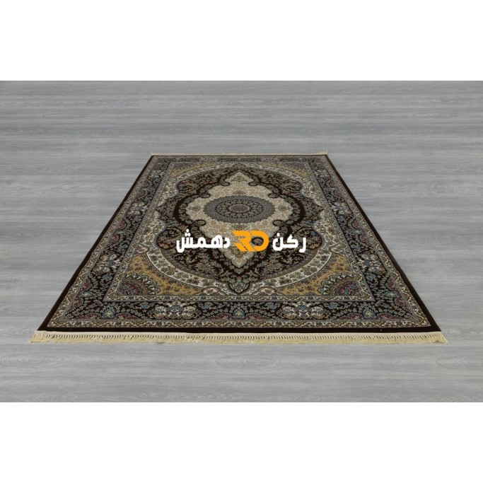 سجاد تركي الفخامة صوف اكرليك خيط مبروم  36963 لون بني مقاس 100*400