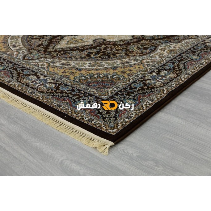 سجاد تركي الفخامة صوف اكرليك خيط مبروم  36963 لون بني مقاس 100*400