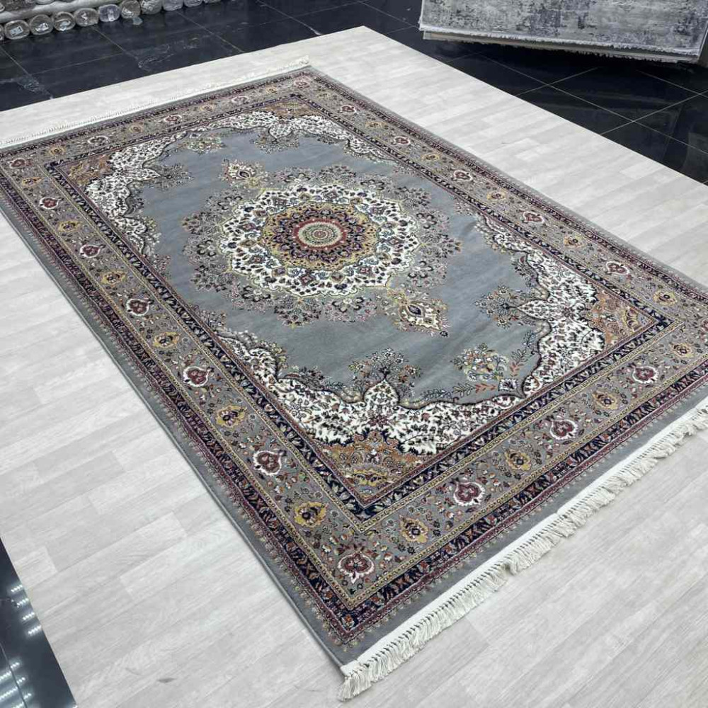 سجاد تركي الماس صوف درجه اولا كلاسيك سميك 38684A رصاصي مقاس 100*200 سجاد تركي الماس صوف درجه اولا كلاسيك سميك 38684A رصاصي مقاس 100*200