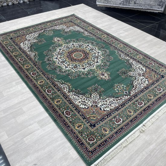 Turkish diamond carpet first class classic thick wool 38684A gray size 250*350