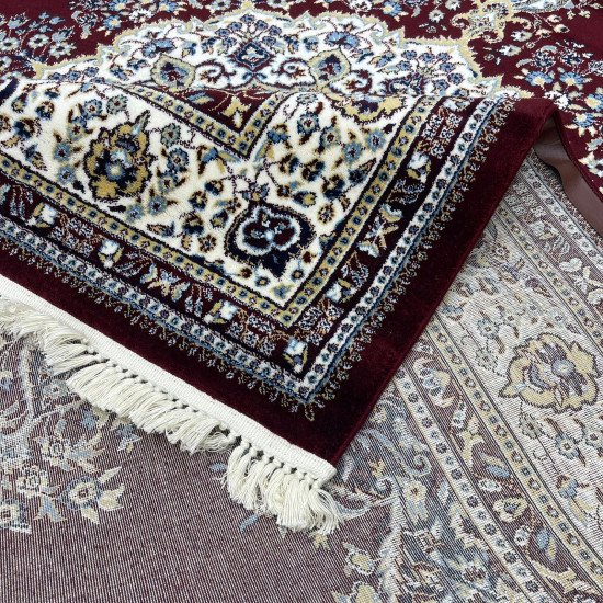 Turkish diamond carpet first class classic thick wool 38684A Red size 200*300