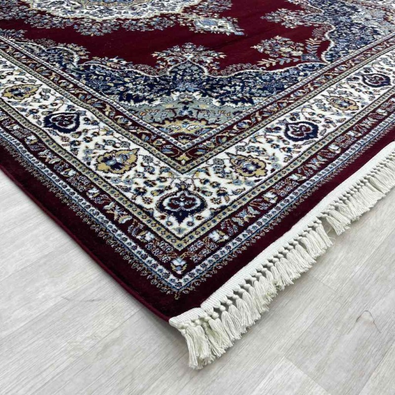 سجاد تركي الماس صوف درجه اولا كلاسيك سميك 38684A احمر مقاس 400*500