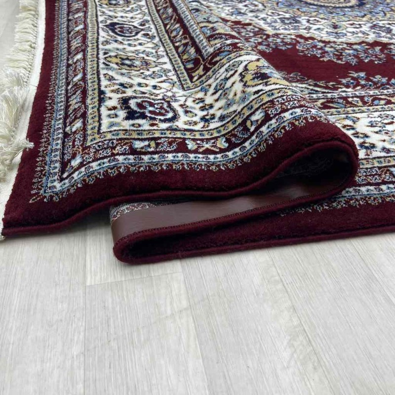 سجاد تركي الماس صوف درجه اولا كلاسيك سميك 38684A احمر مقاس 400*500