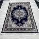 Turkish diamond wool carpet first class classic thick 38684A navy blue size 250*350