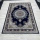 Turkish diamond wool carpet first class classic thick 38684A navy blue size 400*400