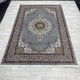 Turkish diamond carpet first class classic thick wool 38684A gray size 100*200