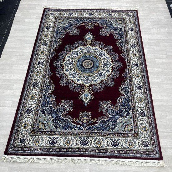 Turkish diamond carpet first class classic thick wool 38684A Red size 250*350