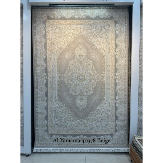Al Yamama Classic Thick Soft Turkish Carpet 40378A beige Size 500*800 Al Yamama Classic Thick Soft Turkish Carpet 40378A beige Size 500*800