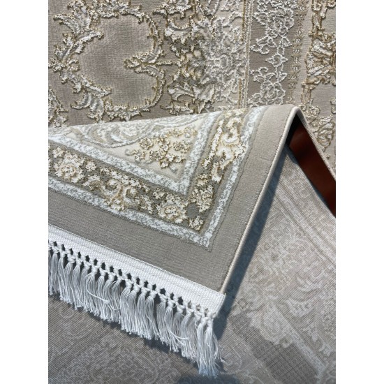 Al Yamama Classic Thick Soft Turkish Carpet 40378A beige Size 500*800 Al Yamama Classic Thick Soft Turkish Carpet 40378A beige Size 500*800