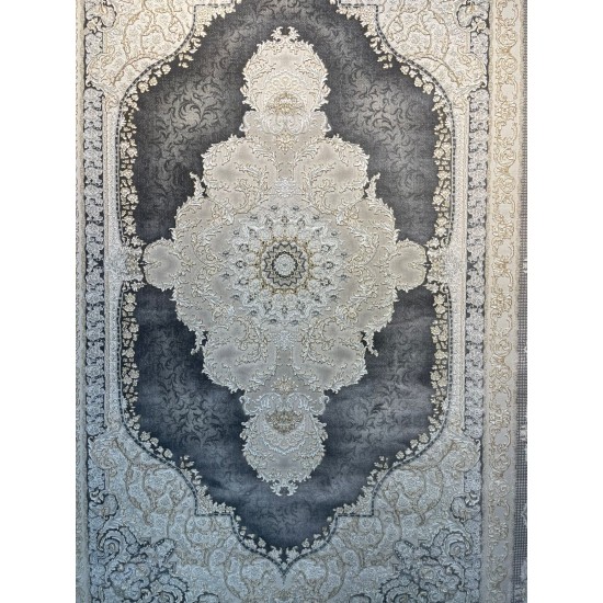 Al Yamama Classic Thick Soft Turkish Carpet 40378A gray Size 500*800 Al Yamama Classic Thick Soft Turkish Carpet 40378A gray Size 500*800