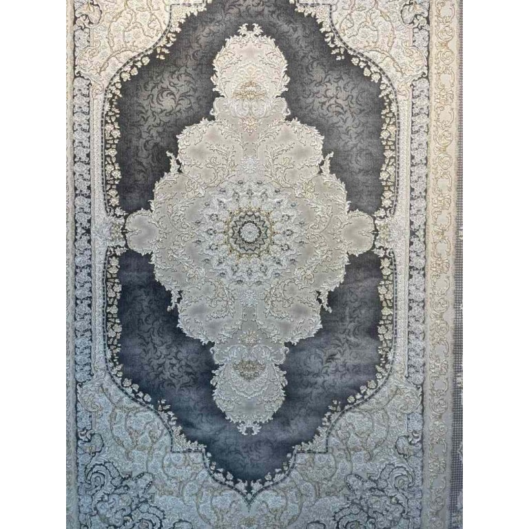 Al Yamama Classic Thick Soft Turkish Carpet 40378A gray Size 500*600