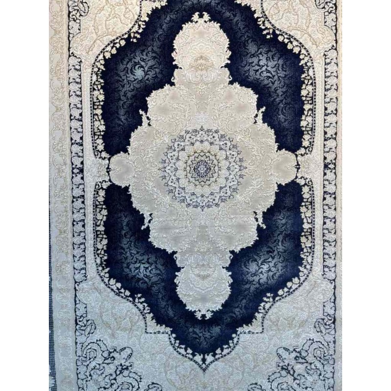 سجاد تركي اليمامة كلاسيك سميك ناعم 40378A كحلي مقاس 500*600