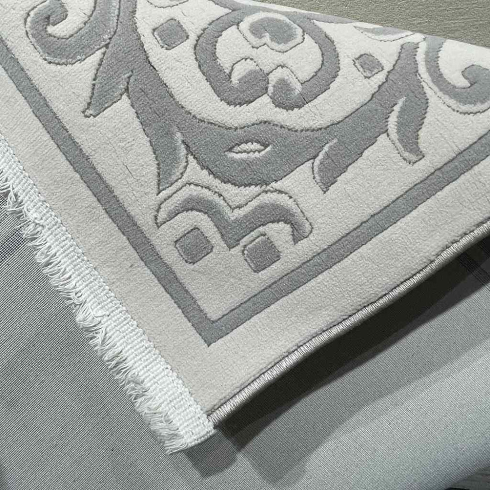 سجاد تركي فلورنس J674 كريم رصاصي مقاس 100*200 سجاد تركي فلورنس J674 كريم رصاصي مقاس 100*200