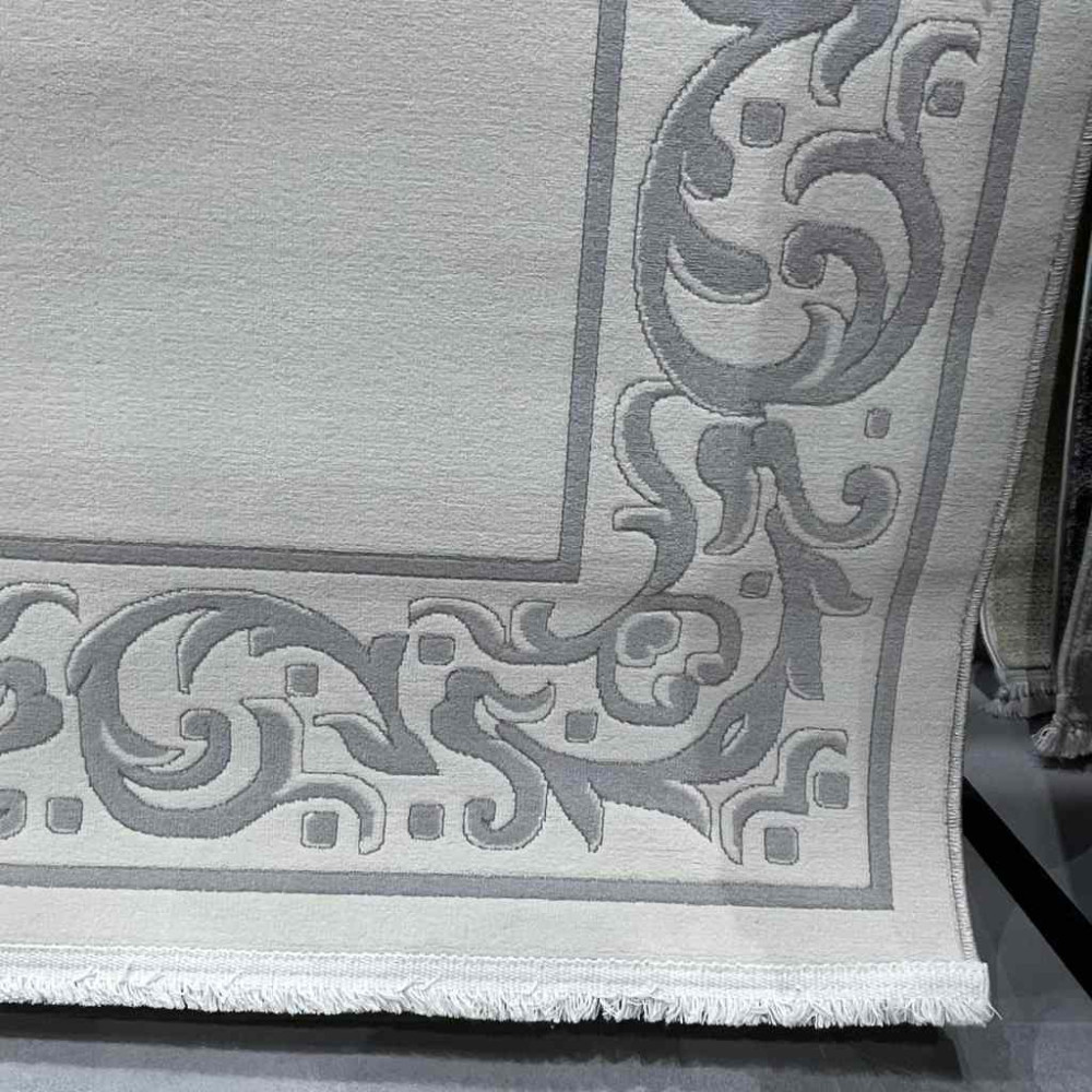 سجاد تركي فلورنس J674 كريم رصاصي مقاس 100*200 سجاد تركي فلورنس J674 كريم رصاصي مقاس 100*200