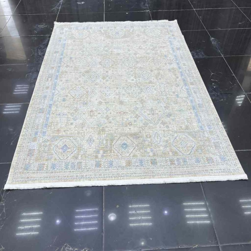 سجاد بوهيمي تركي جاليري F536CT11 كريم بيج مقاس 80*150