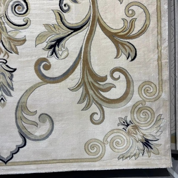 Turkish rug LAMINA French pattern 40844A cream size 400*500