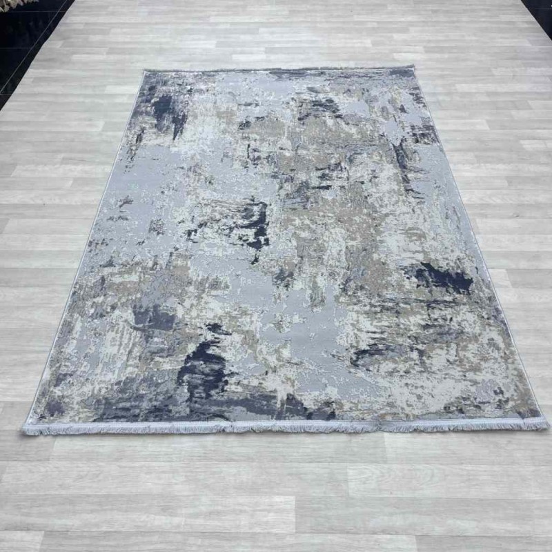 Turkish pearl carpet 15456A gray blue size   300*400