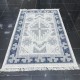 Turkish Burlap Rug Oakville OH363A Blue Cream Size 250*350