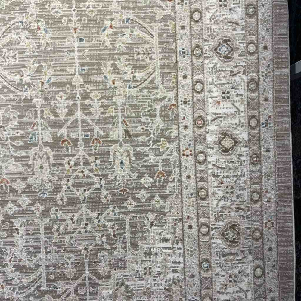 سجاد تركي بوهيمي اورنات AA034B بيج مقاس 80*150