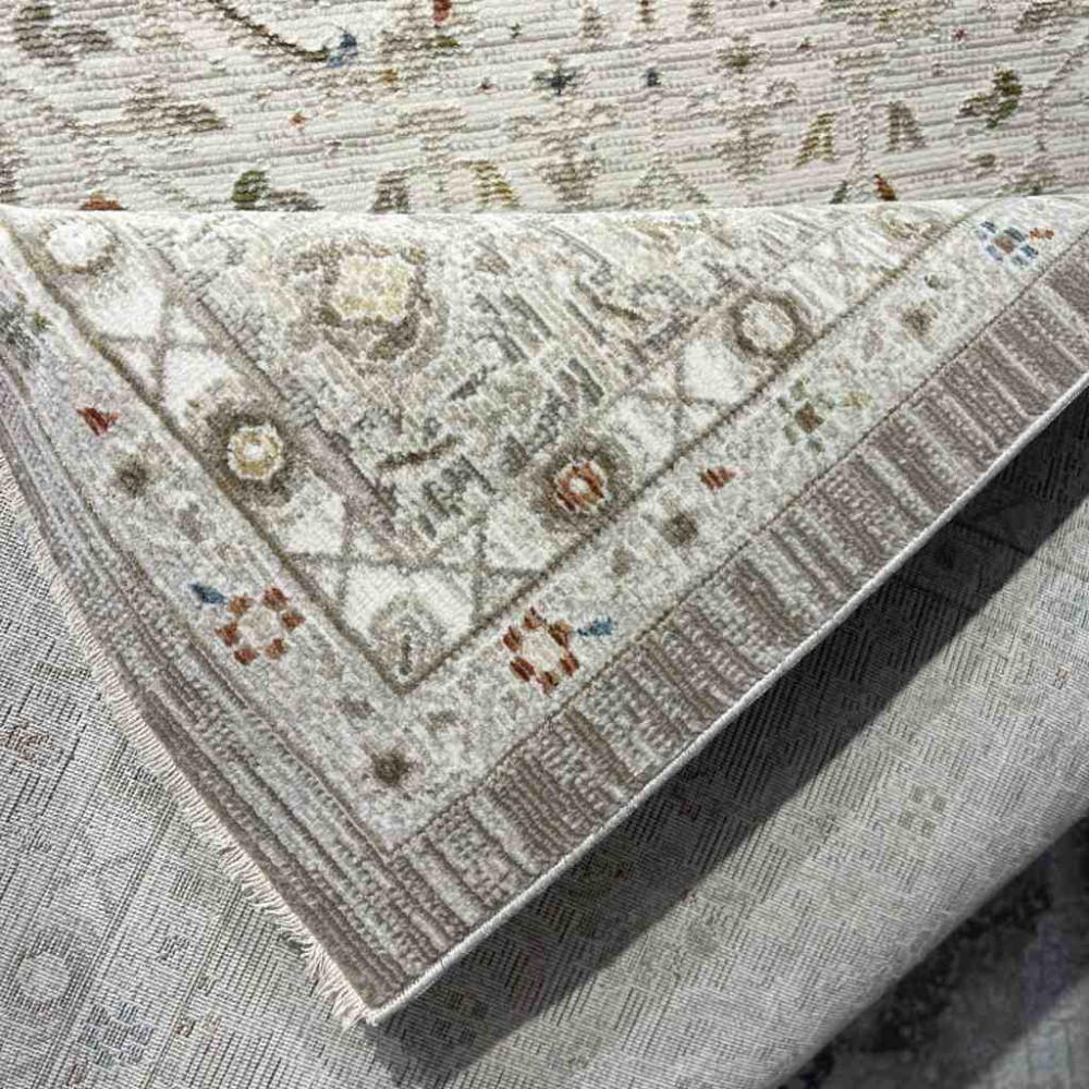 سجاد تركي بوهيمي اورنات AA034B كريم مقاس 400*500