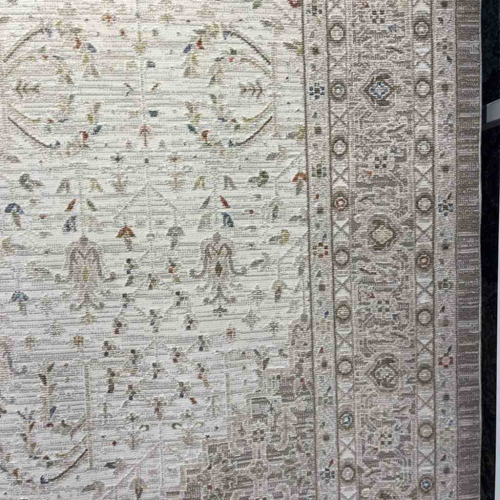 سجاد تركي بوهيمي اورنات AA034B كريم مقاس 400*500