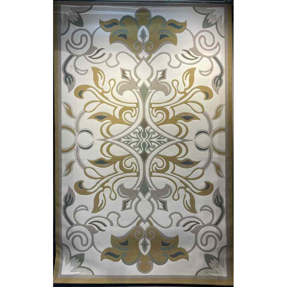 سجاد تركي بالاس S0190A  ابيض ذهبي مقاس  100*200