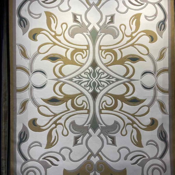 سجاد تركي بالاس S0190A  ابيض ذهبي مقاس 150*230