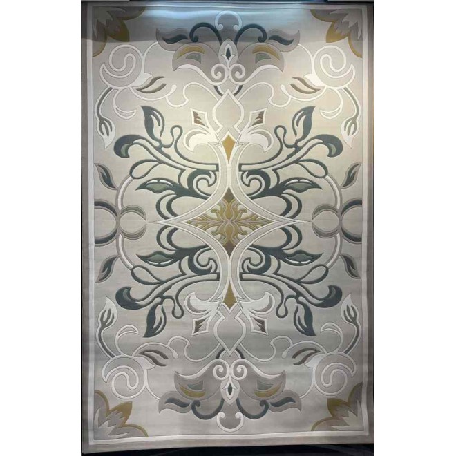 Turkish Palace Carpet S0190A Sky White gray Size 400*400
