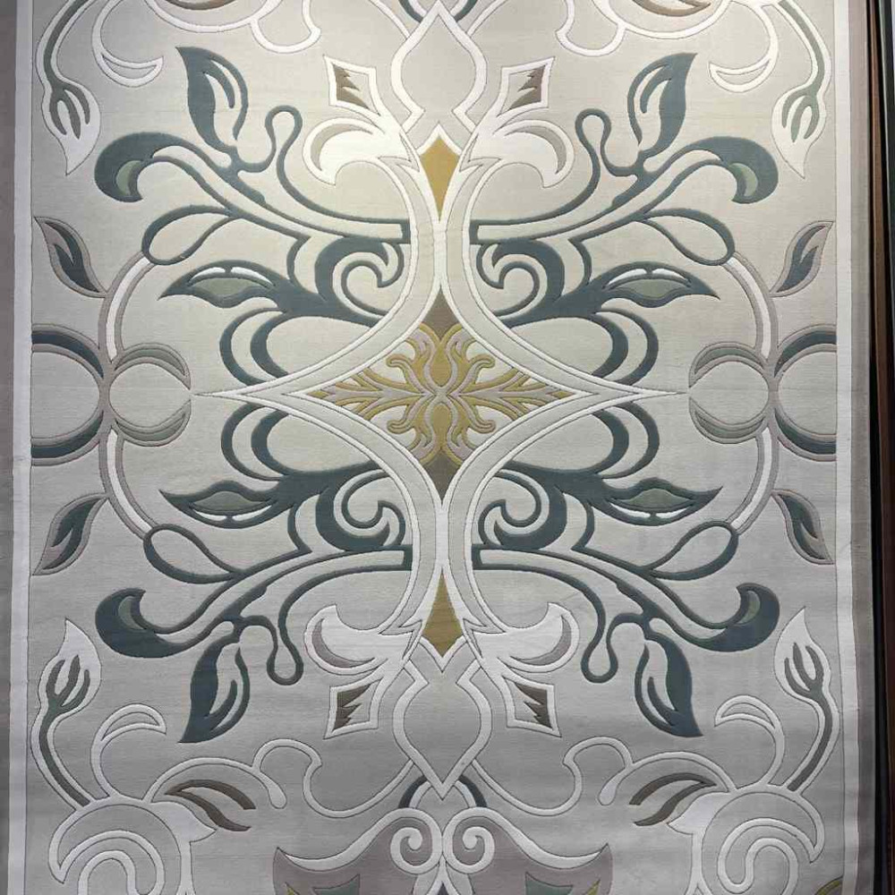 سجاد تركي بالاس S0190A  ابيض رصاصي مقاس 500*600