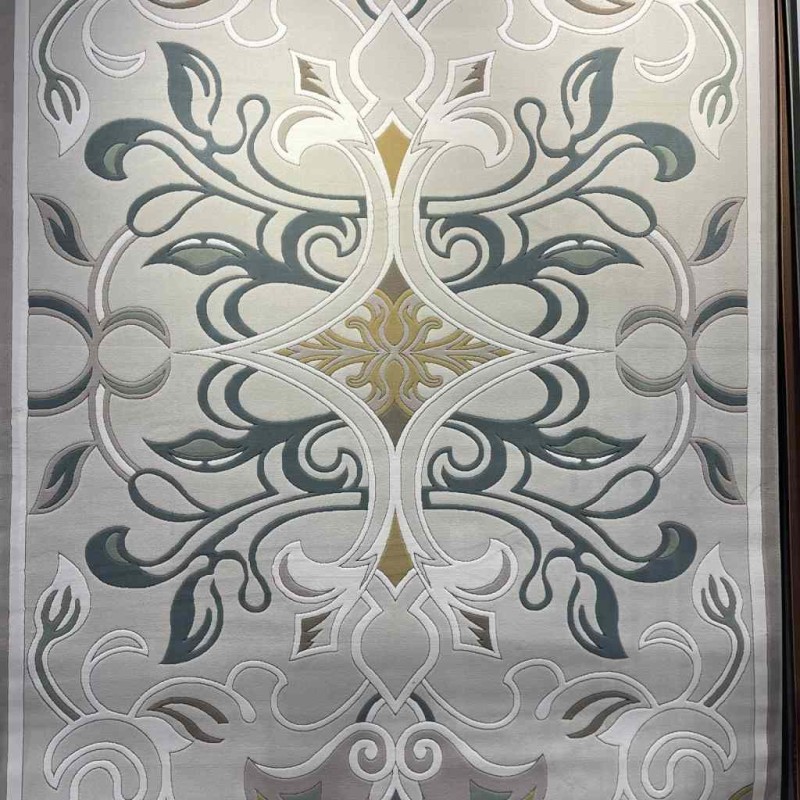 سجاد تركي بالاس S0190A  ابيض رصاصي مقاس 300*400