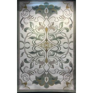 سجاد تركي بالاس S0190A  ابيض اخضر مقاس  100*300