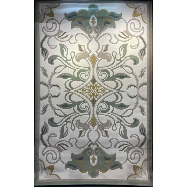 Turkish Palace Carpet S0190A Sky White green Size 400*500