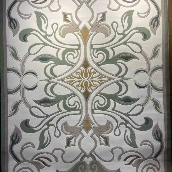 Turkish Palace Carpet S0190A Sky White green Size 400*500