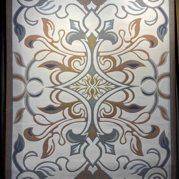 سجاد تركي بالاس S0190A  ابيض تيرا مقاس 400*400