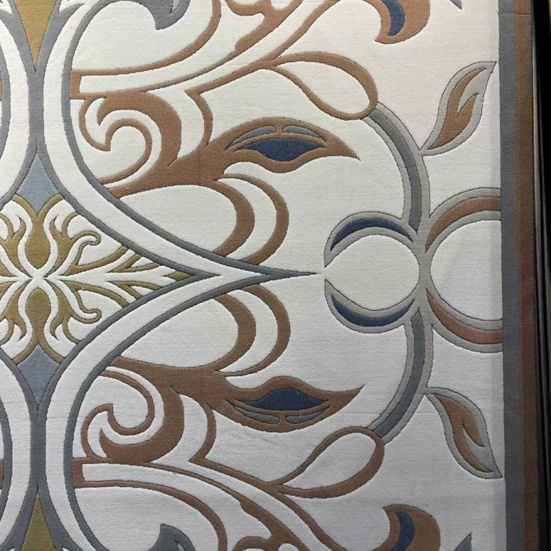 سجاد تركي بالاس S0190A  ابيض تيرا مقاس 500*600