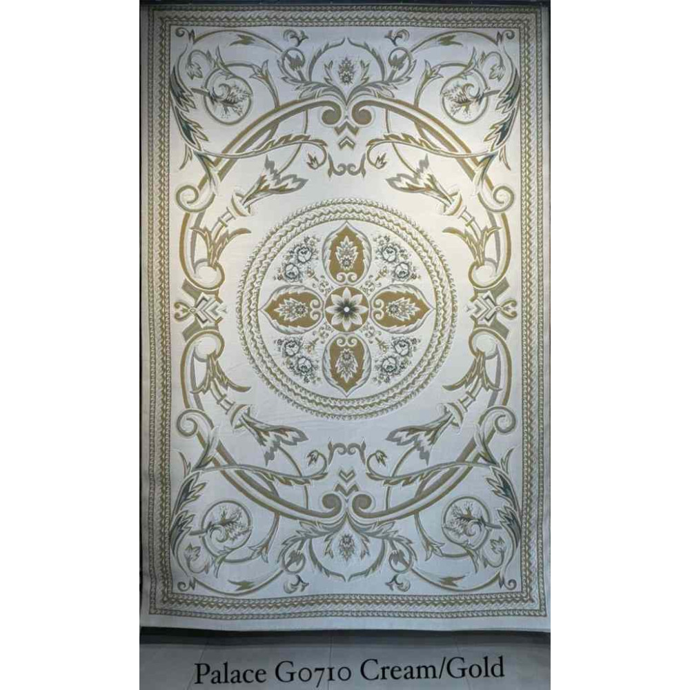 سجاد تركي بالاس G0710 كلاسيك نقش ملكي قصور سميك ناعم كريم ذهبي مقاس 100*400 سجاد تركي بالاس G0710 كلاسيك نقش ملكي قصور سميك ناعم كريم ذهبي مقاس 100*400