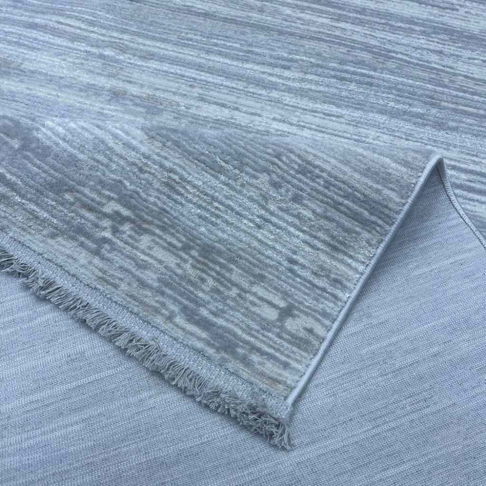 سجاد بيرل تركي 26815A رصاصي ابيض مقاس 80*150