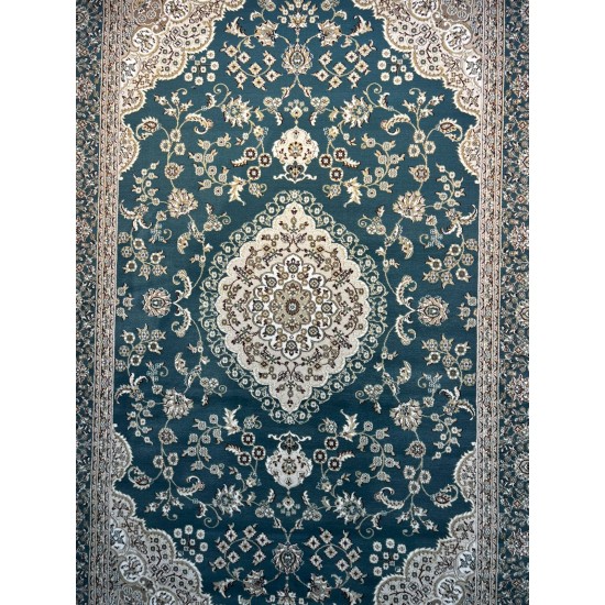 Safwan Classic Thick Soft Turkish Carpet 40571 Blue Size 400*600 Safwan Classic Thick Soft Turkish Carpet 40571 Blue Size 400*600