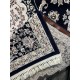 Safwan Classic Thick Soft Turkish Carpet 40571 navy Size 100*200 Safwan Classic Thick Soft Turkish Carpet 40571 navy Size 100*200