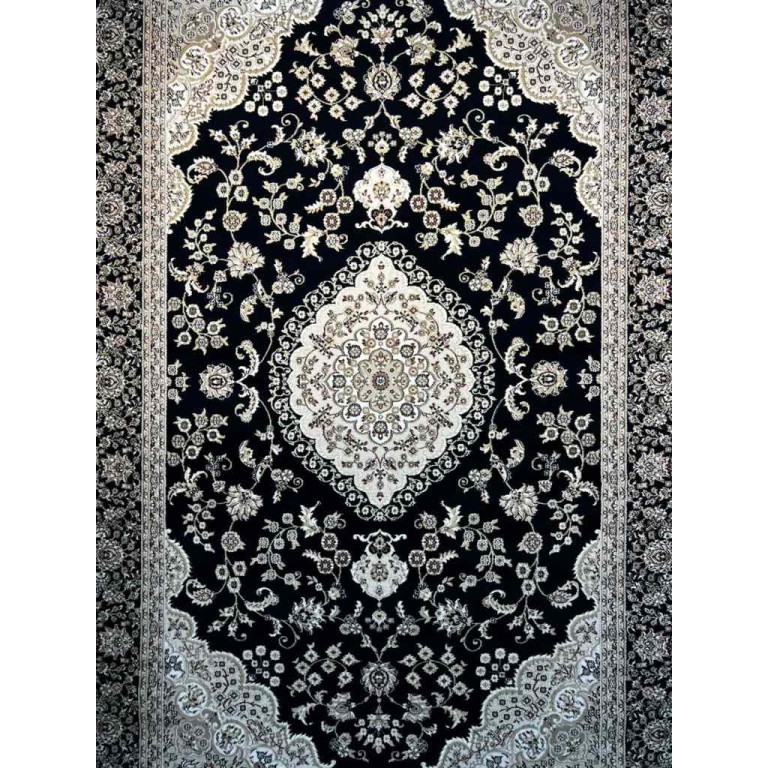سجاد تركي صفوان كلاسيك سميك ناعم 40571 كحلي مقاس 200*300