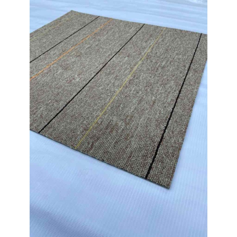Office flooring square carpet office tiles collage 01 Dark Beige Vizon