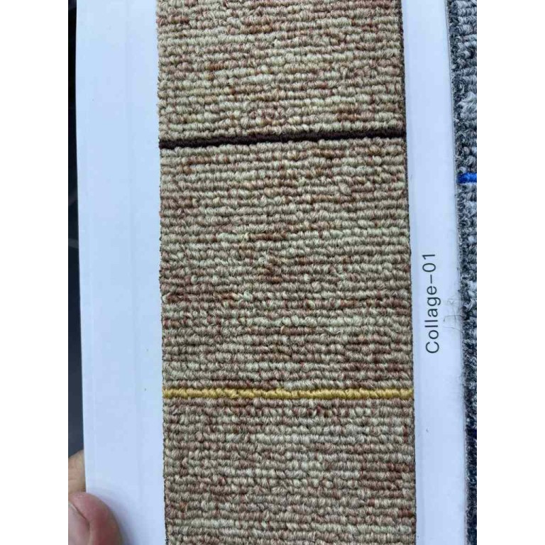 Office flooring square carpet office tiles collage 01 Dark Beige Vizon
