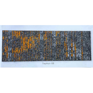 موكيت مربعات ارضيات مكتبية بلاط مكتبي تيمور 06 لون رمادي مع اورنج