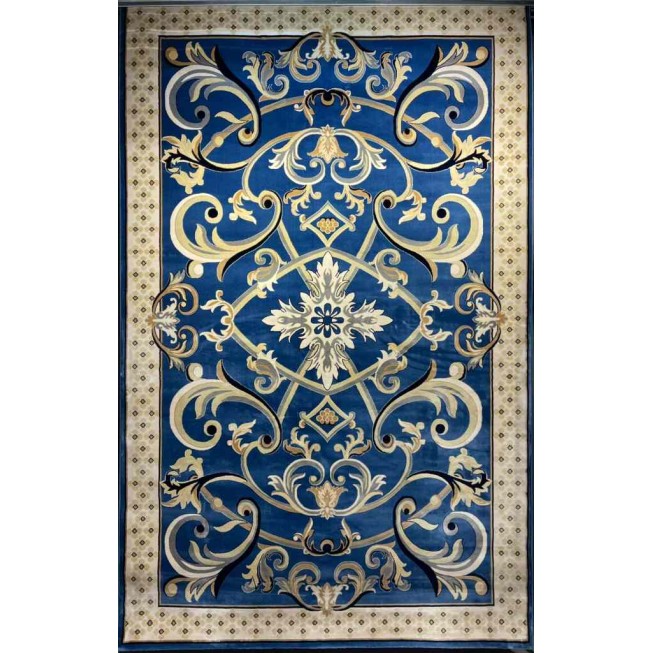 Turkish Tabriz Oriental Carpet 40426 navy Size 200*300