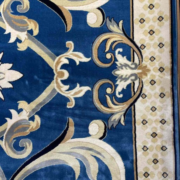 Turkish Tabriz Oriental Carpet 40426 navy Size 100*400