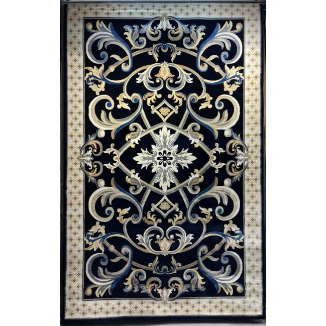 Turkish Tabriz Oriental Carpet 40426 Blue Size 250*350