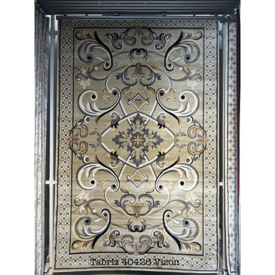 Turkish Tabriz Oriental Carpet 40426 Vizon Size 300*400 Turkish Tabriz Oriental Carpet 40426 Vizon Size 300*400