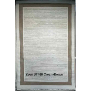 سجاد تركي اطار برواز زين BT488 كريم بني مقاس 400*500