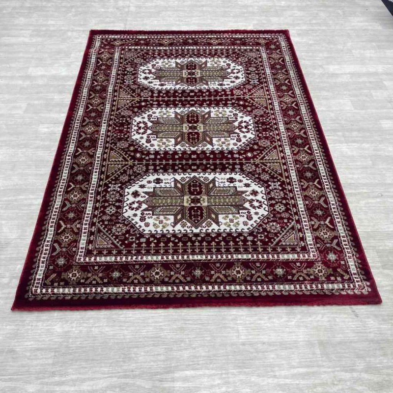 Modern Turkish diamond carpets 10940A red size 100*300